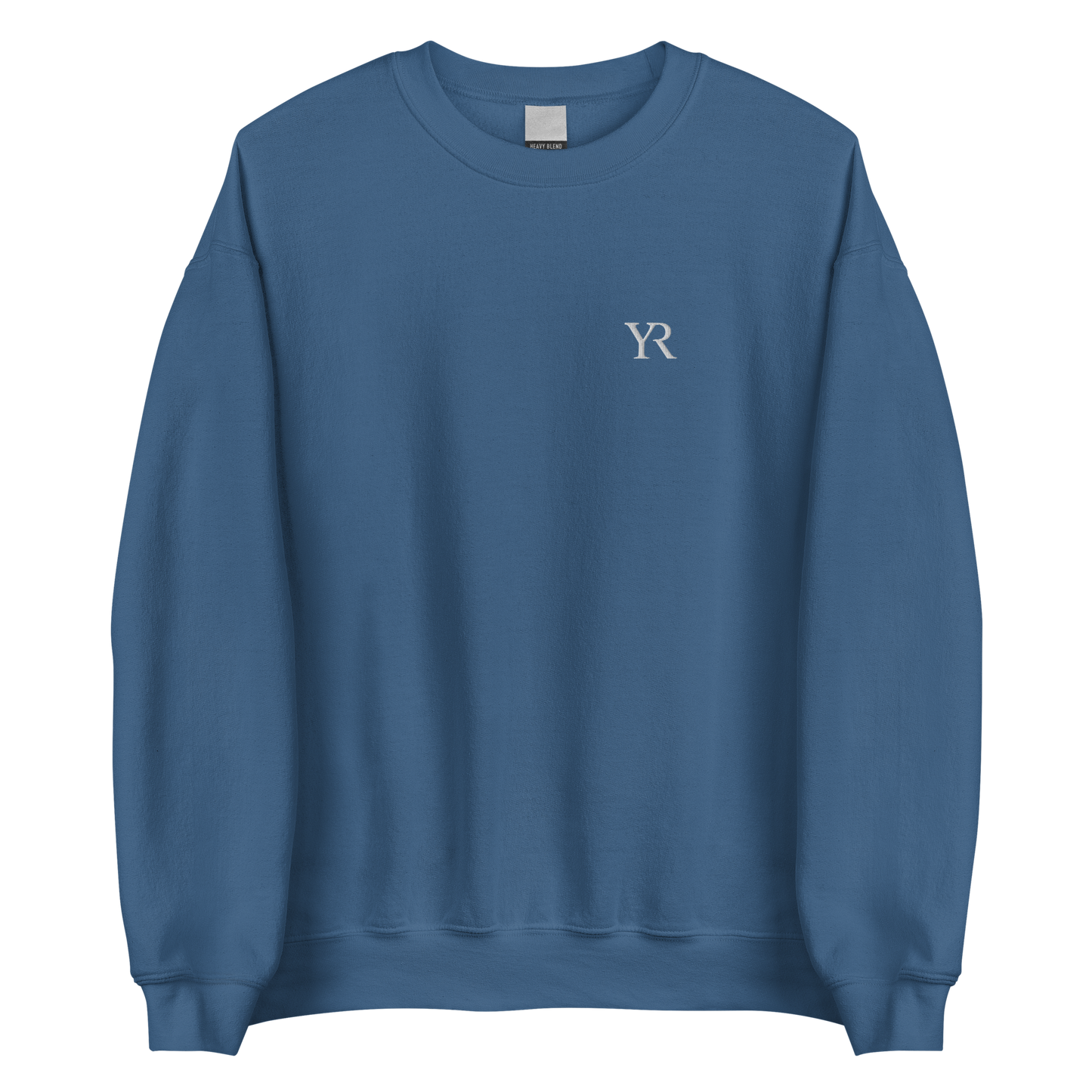 Pull coton doux — Coupe droite — Bleu indigo