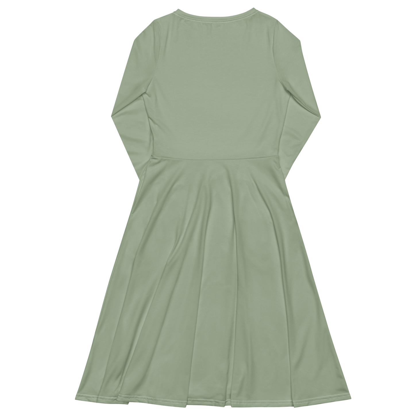 Robe manches longues — Vert sauge