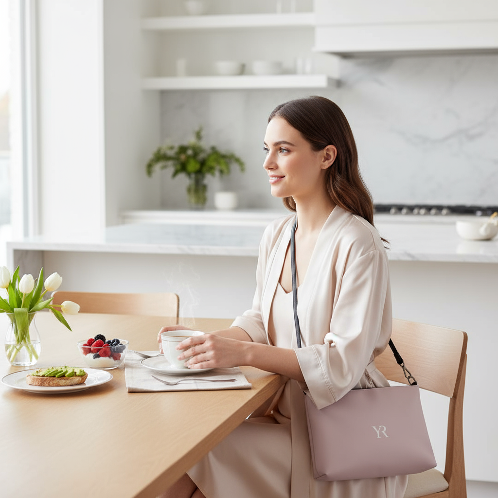 Sac bandoulière — Rose poudré