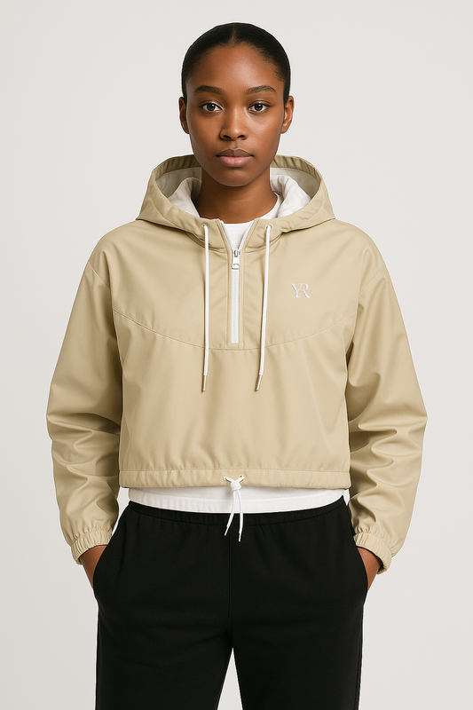 Coupe-vent — Cropped — Beige sable