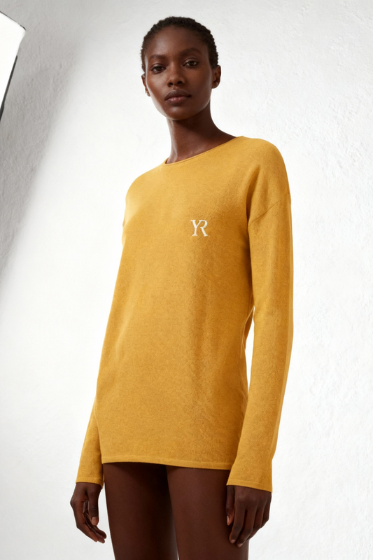 Pull en maille — Moutarde