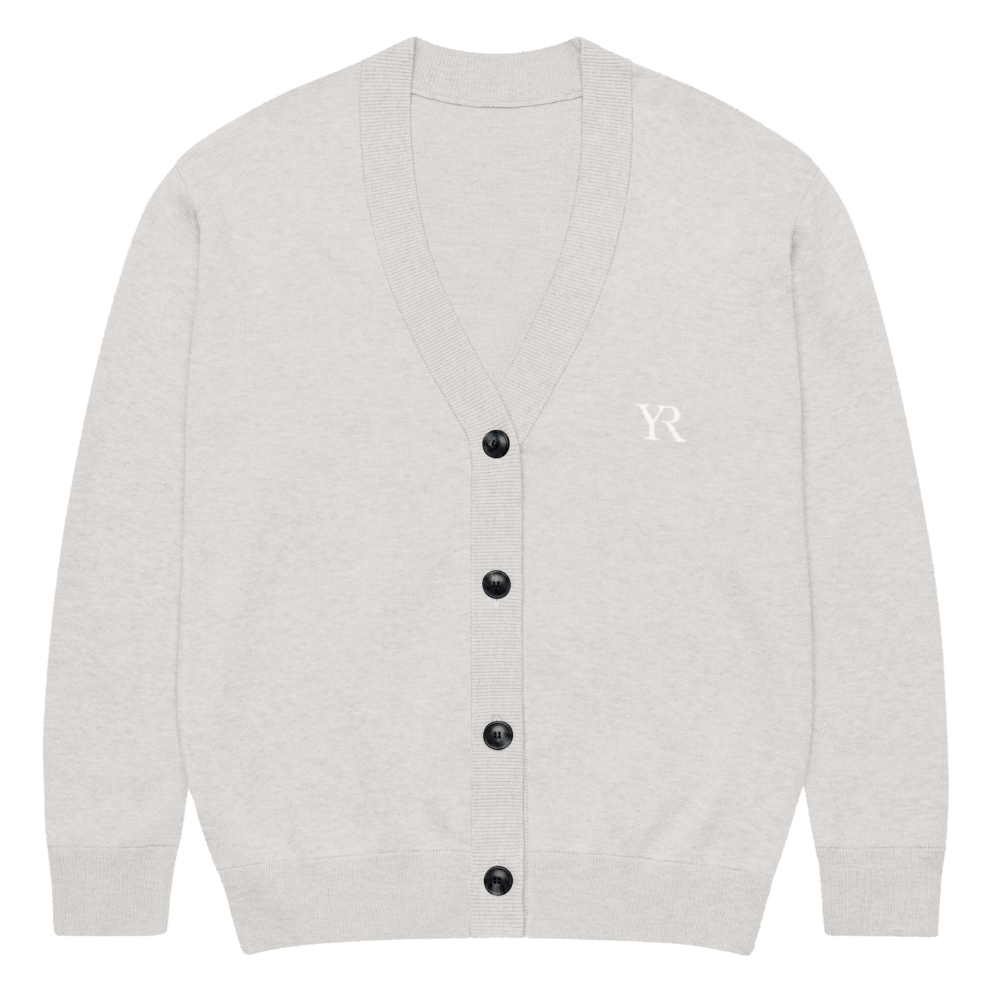 Cardigan en tricot jacquard — Coupe classique — Gris apus