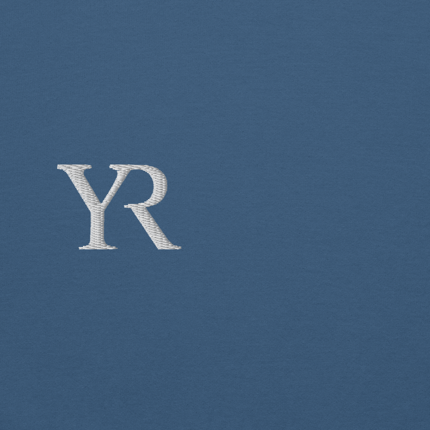 Pull coton doux — Coupe droite — Bleu indigo