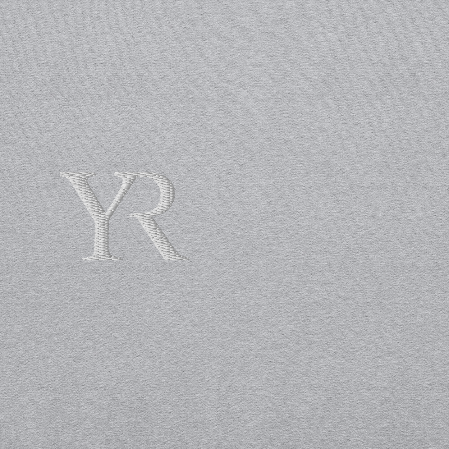 Pull coton doux — Coupe droite — Gris chiné