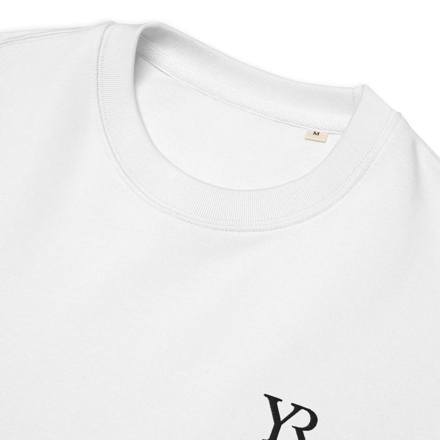 Pull coton bio — Coupe droite — Blanc neige