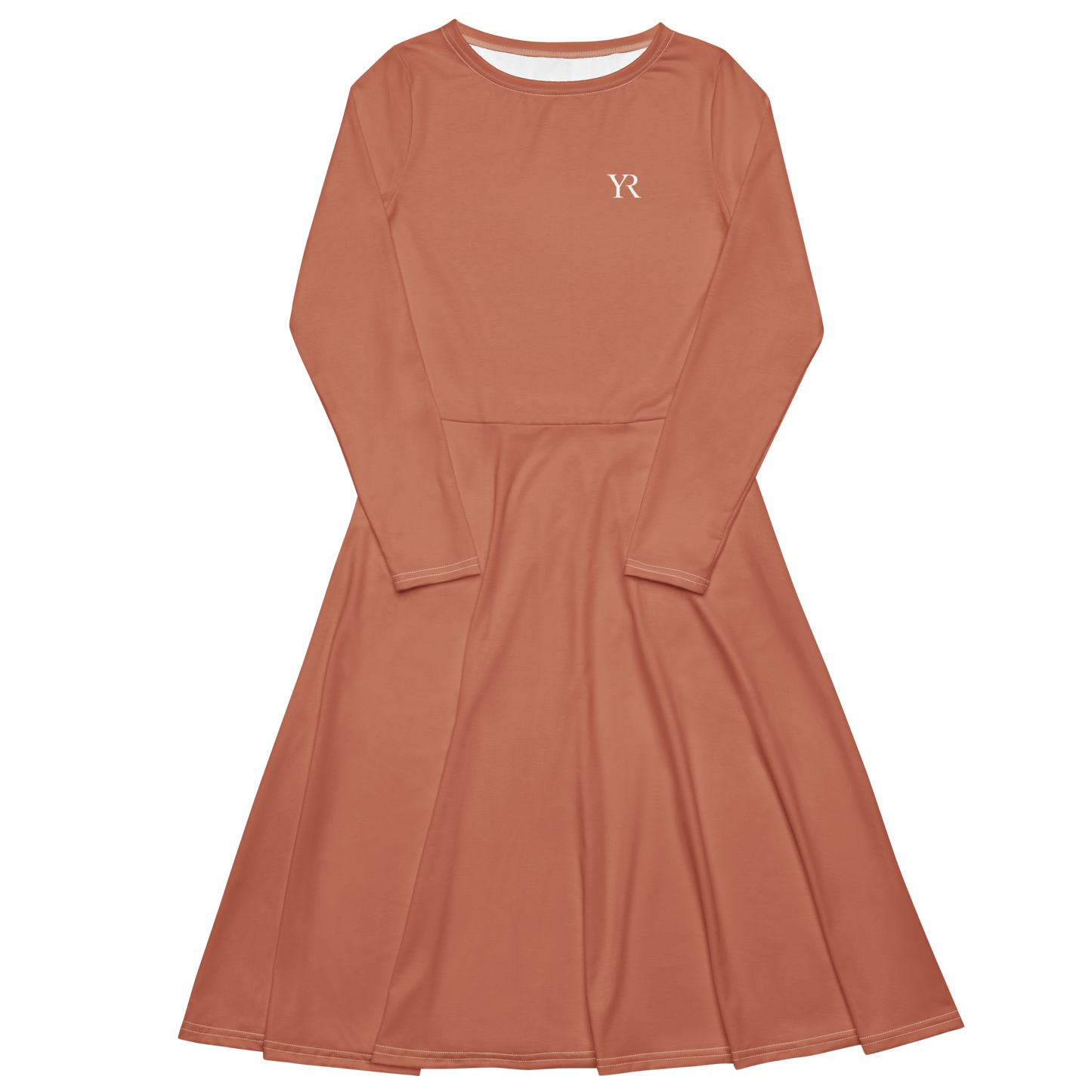 Robe manches longues — Terracotta