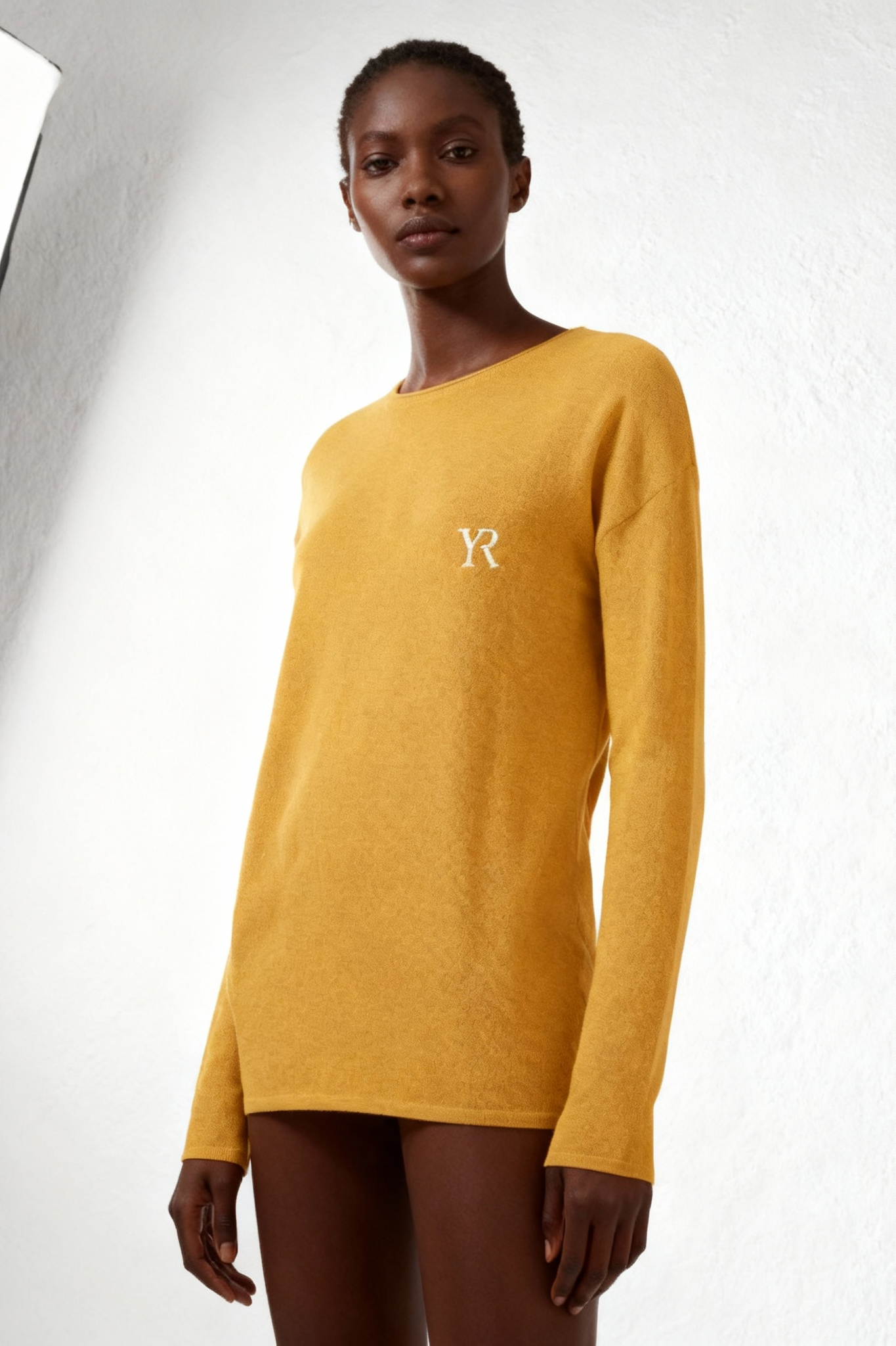 Pull en maille — Moutarde