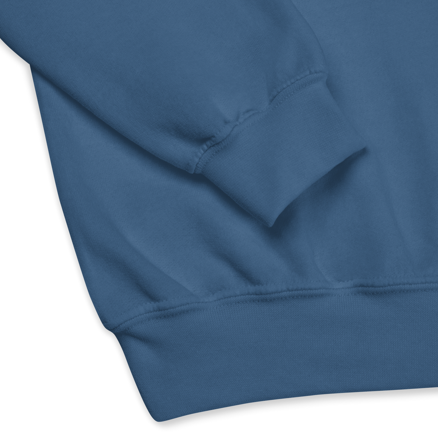 Pull coton doux — Coupe droite — Bleu indigo