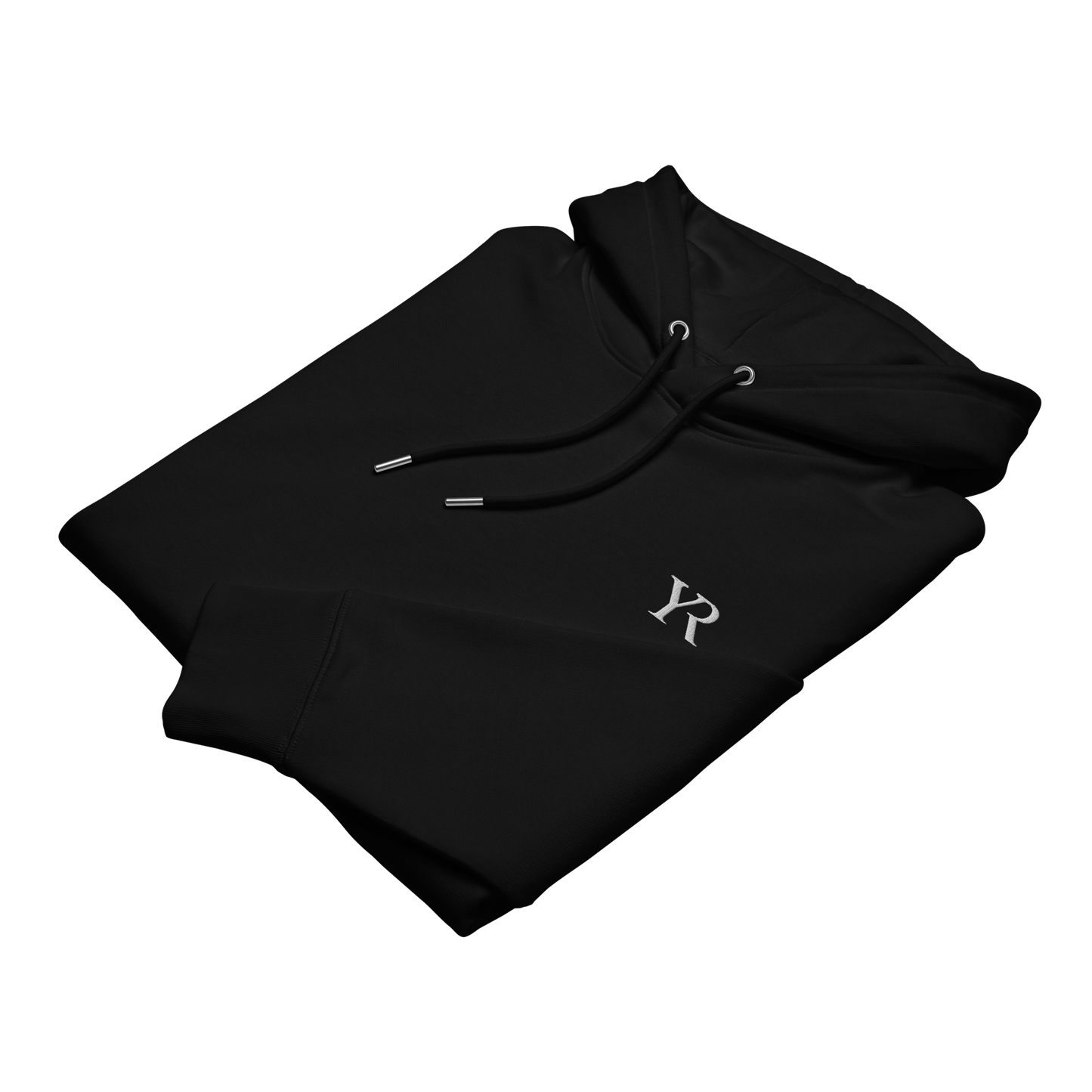 Sweat à capuche coton bio — Coupe droite — Noir profond