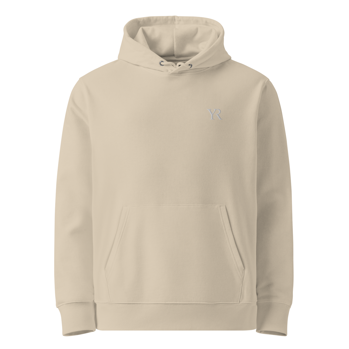 Sweat à capuche coton bio — Coupe droite — Beige sable