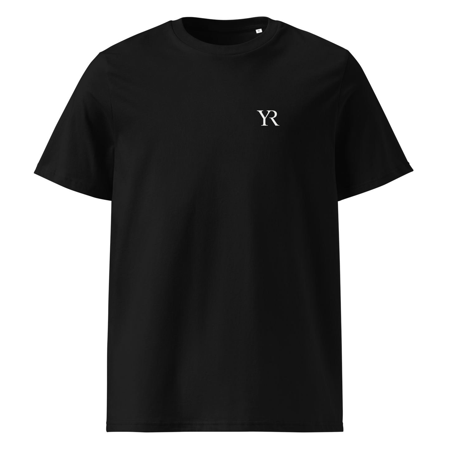 T-shirt coton bio — Coupe droite — Noir profond