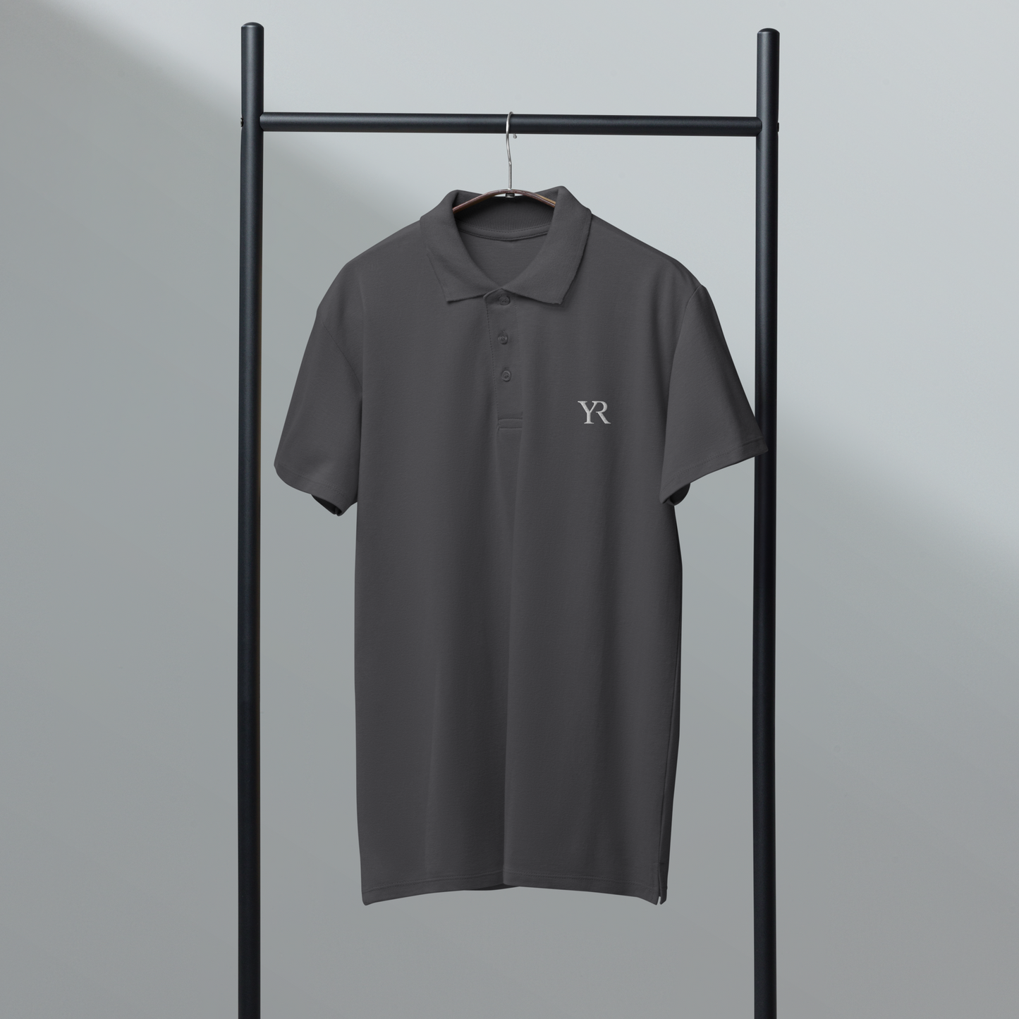 Polo coton premium — Coupe classique — Gris de fer